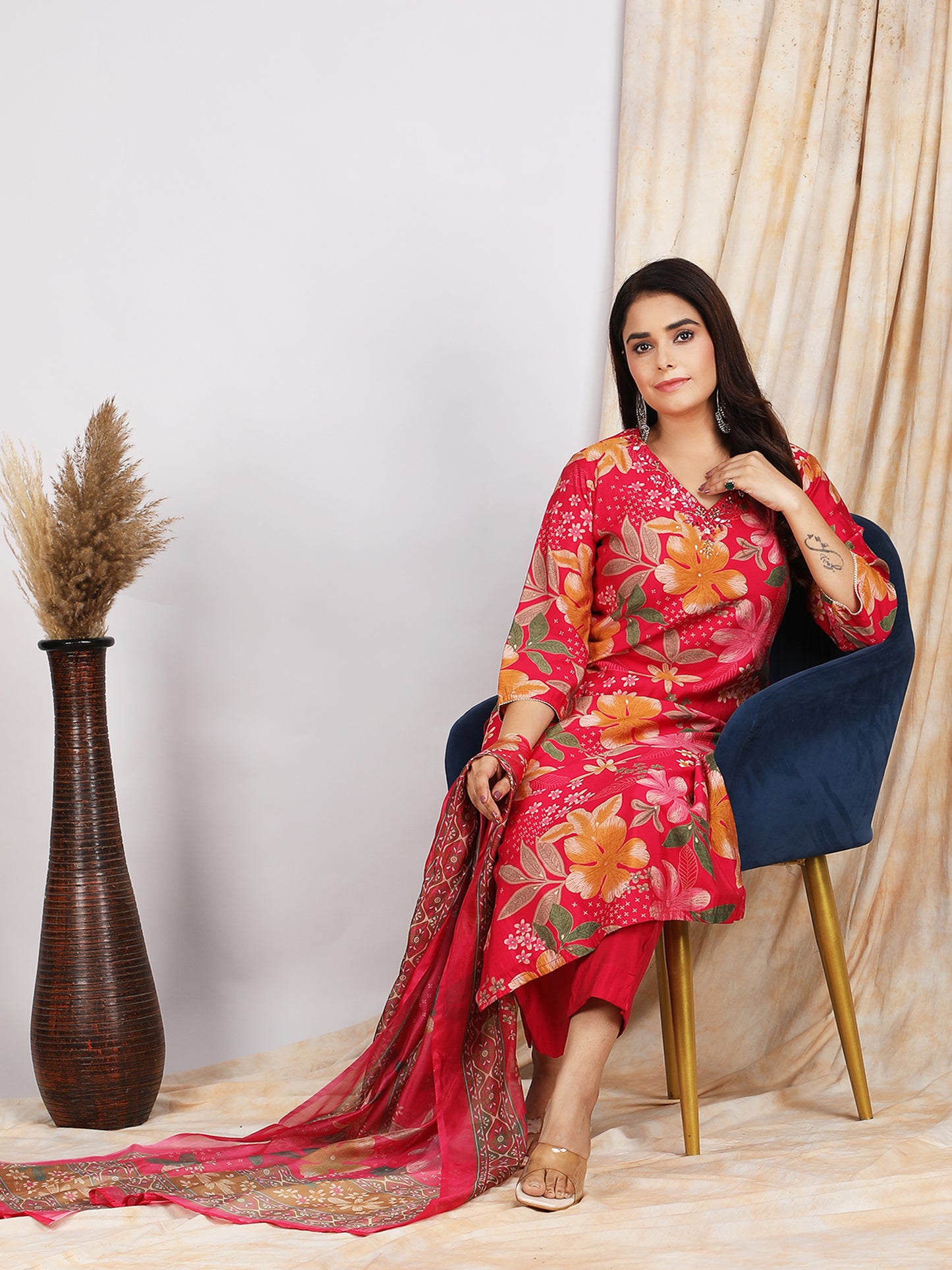 Blush Bloom Kurta Set