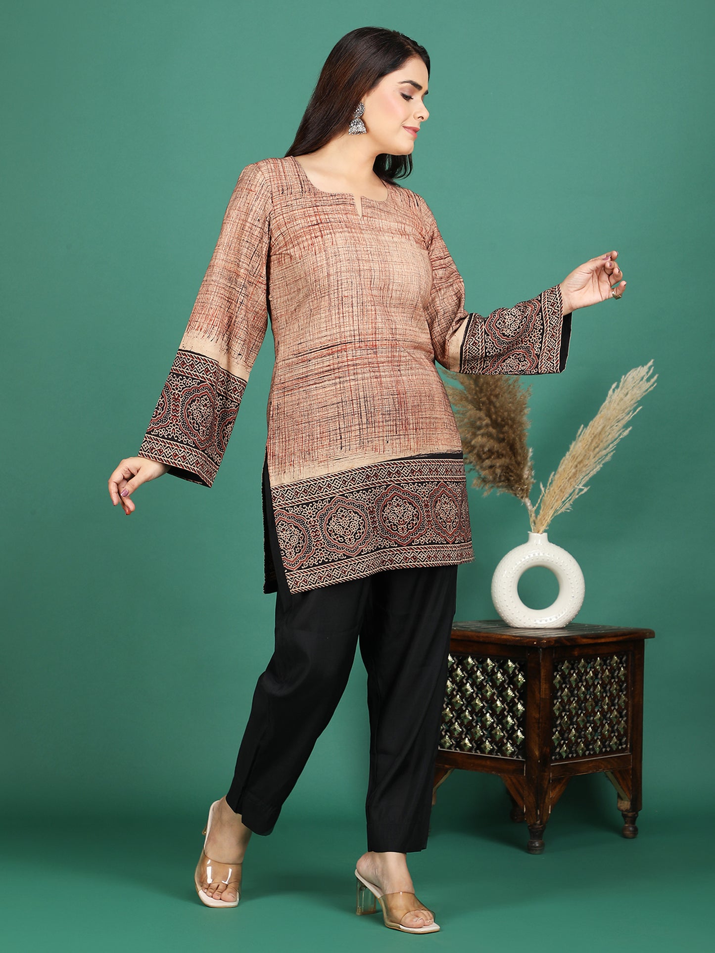 Zeenat Cotton Short Kurti