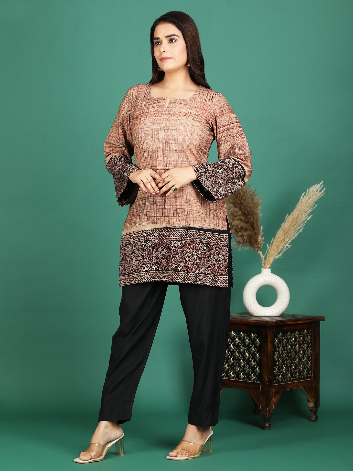 Zeenat Cotton Short Kurti