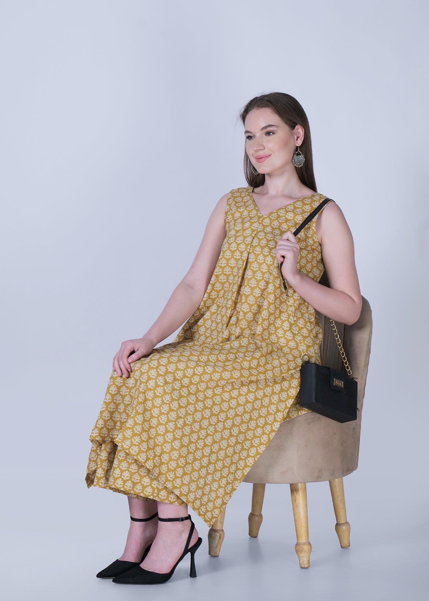 Ruhaani Raag Cotton Handblock print Kurta Set
