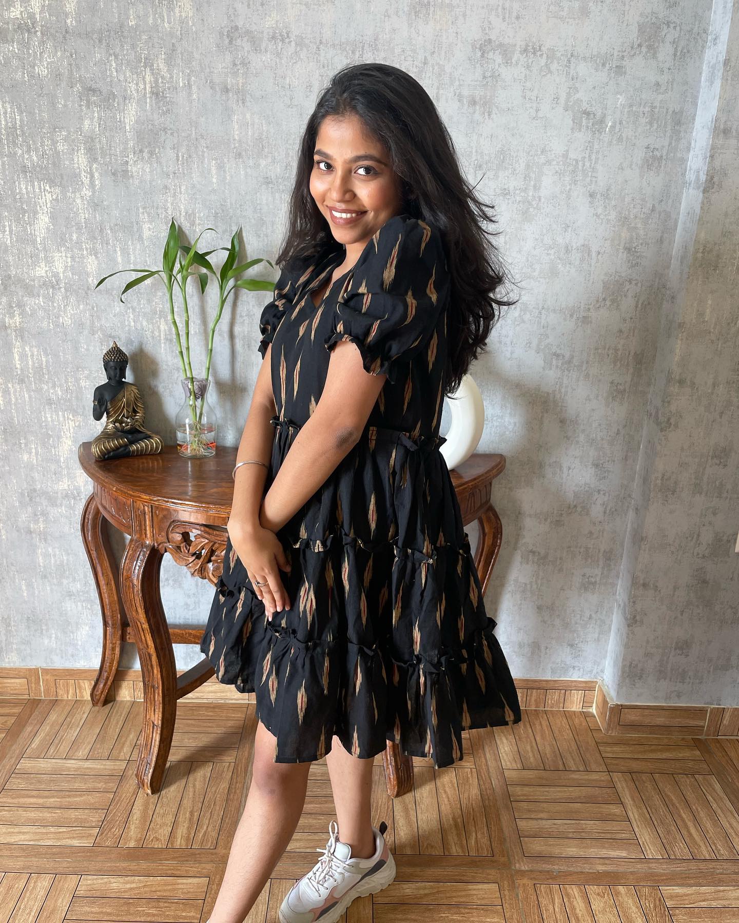 Ikat pure cotton dress