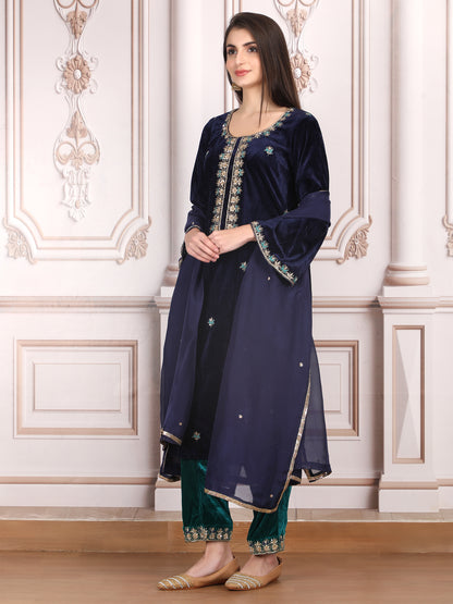 Neelkamal Zardozi hand embroidred Kurta Set