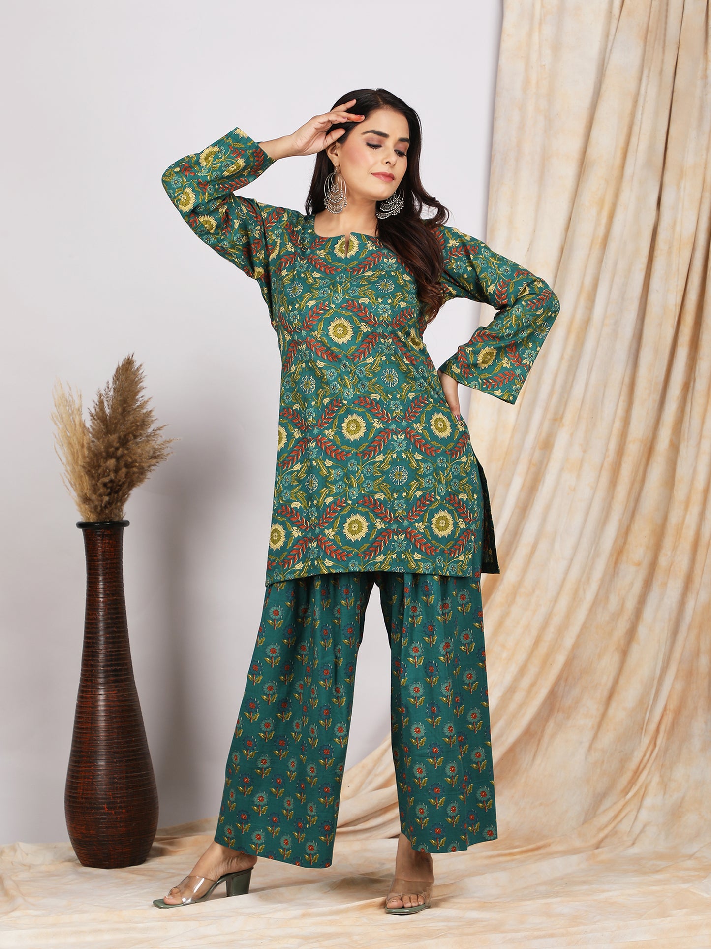 Firoza Cotton Farshi Salwar Set