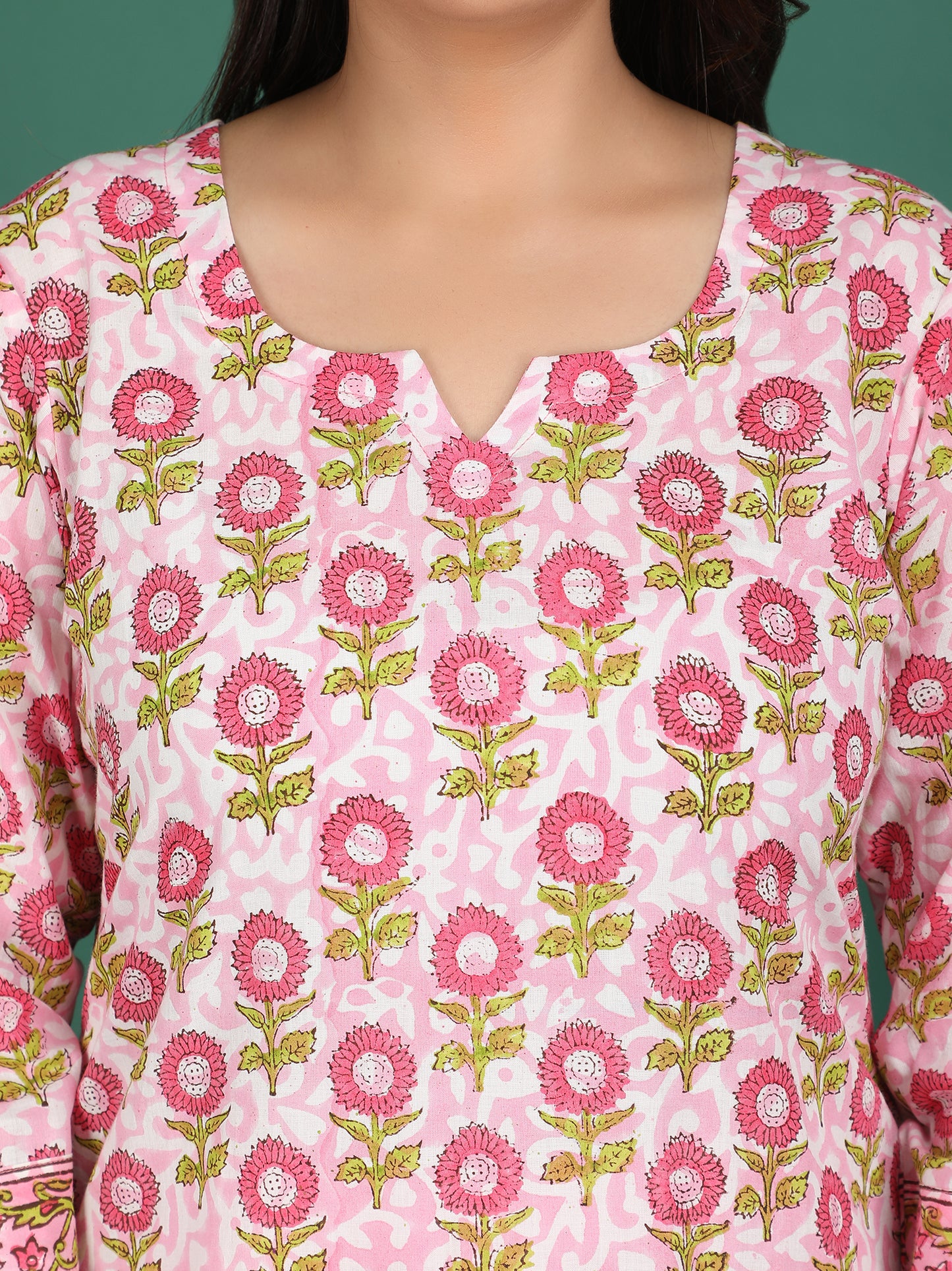Gulabiya Cotton Kurta Set
