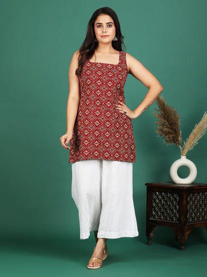 Rangtaari Cotton Short Kurti
