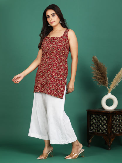 Rangtaari Cotton Short Kurti