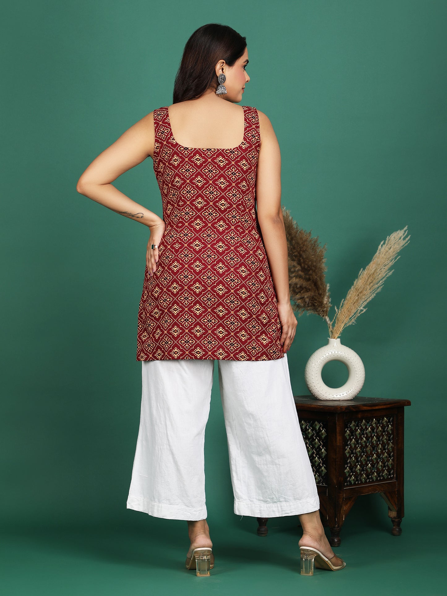 Rangtaari Cotton Short Kurti
