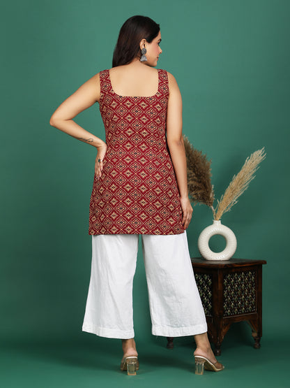 Rangtaari Cotton Short Kurti