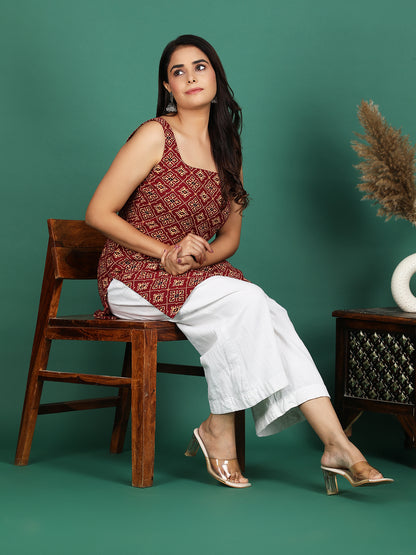 Rangtaari Cotton Short Kurti