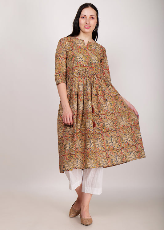 Kalamkari Pure Cotton Kurta