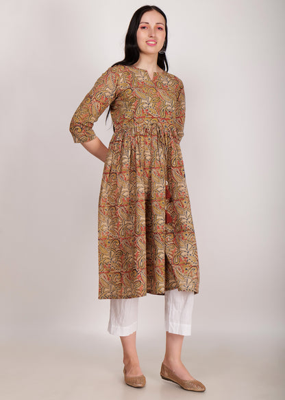 Kalamkari Pure Cotton Kurta