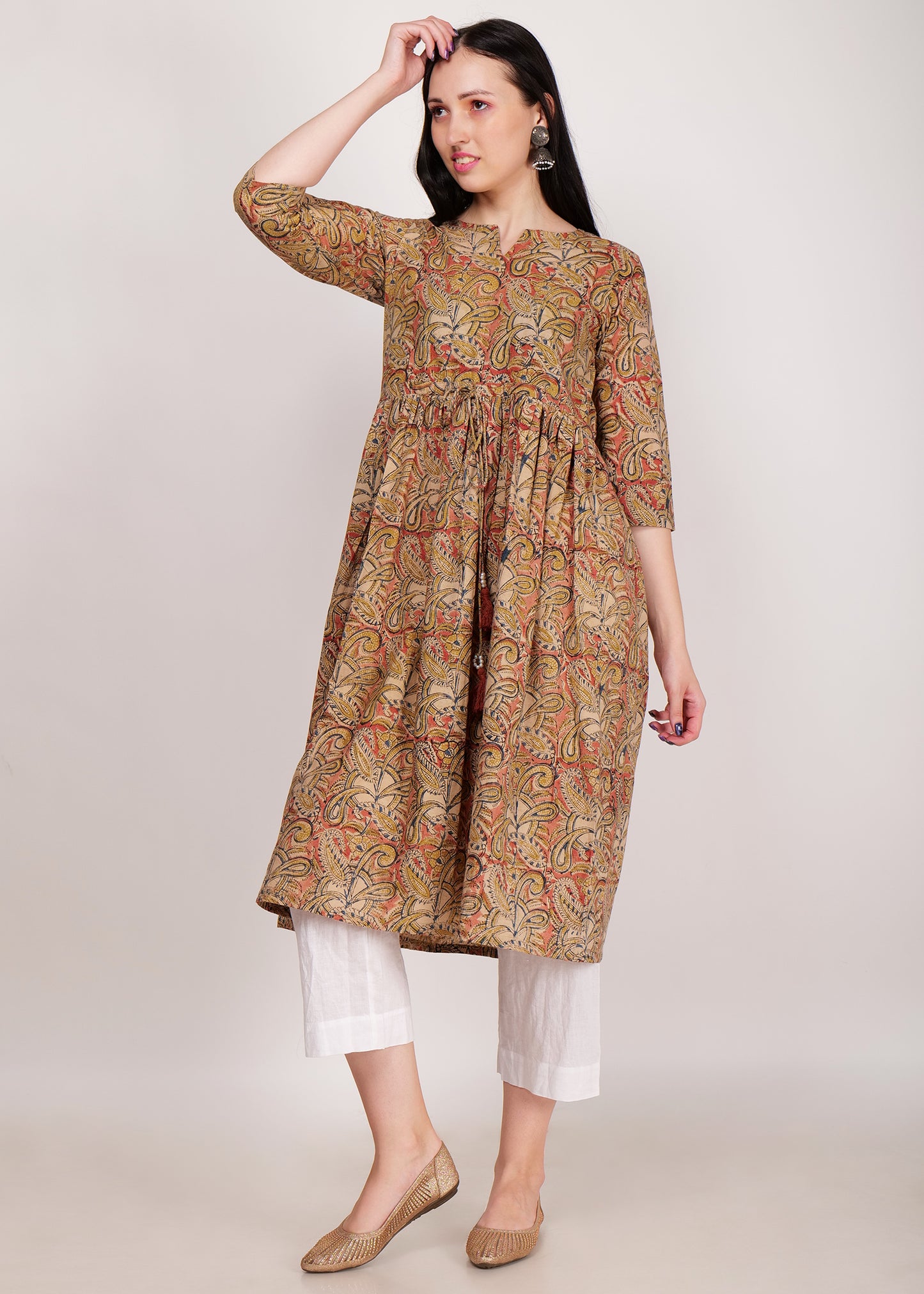 Kalamkari Pure Cotton Kurta