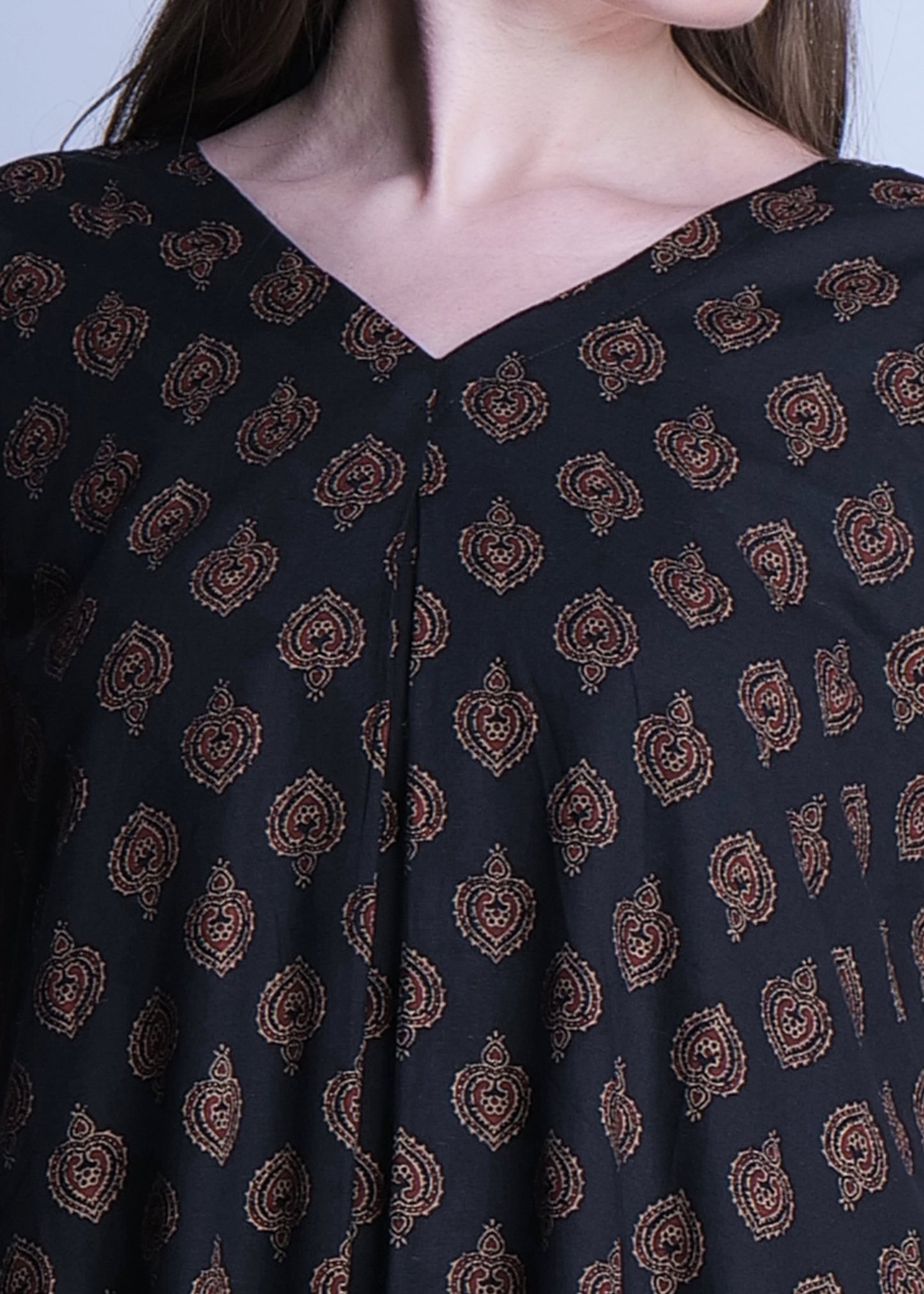 Kaalazeb Cotton Handblock print Kurta Set