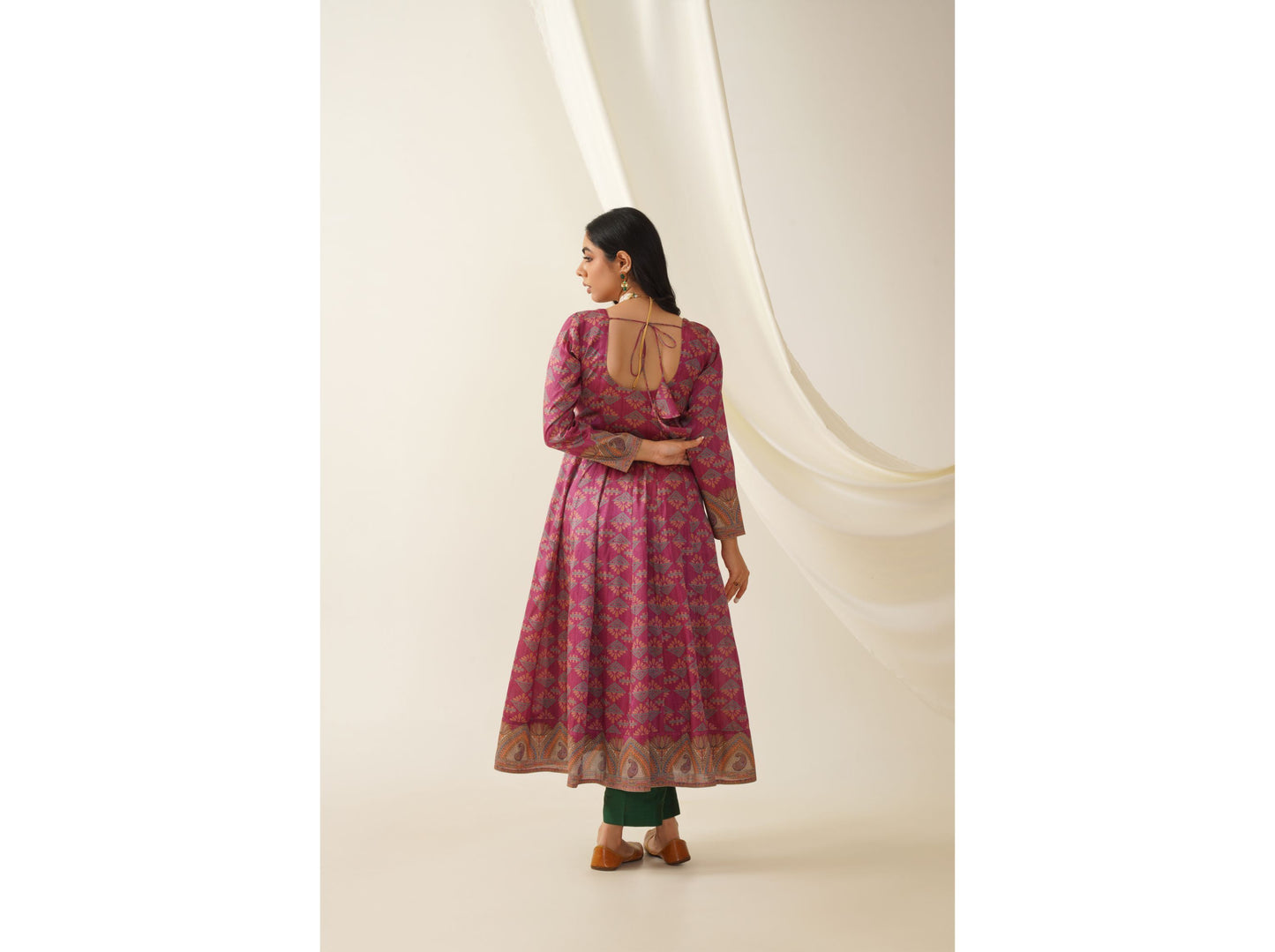 Mulberry Silk Anarkali Set