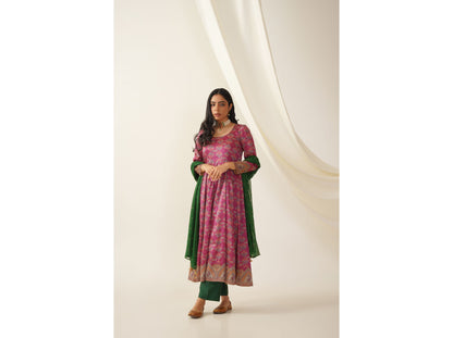 Mulberry Silk Anarkali Set