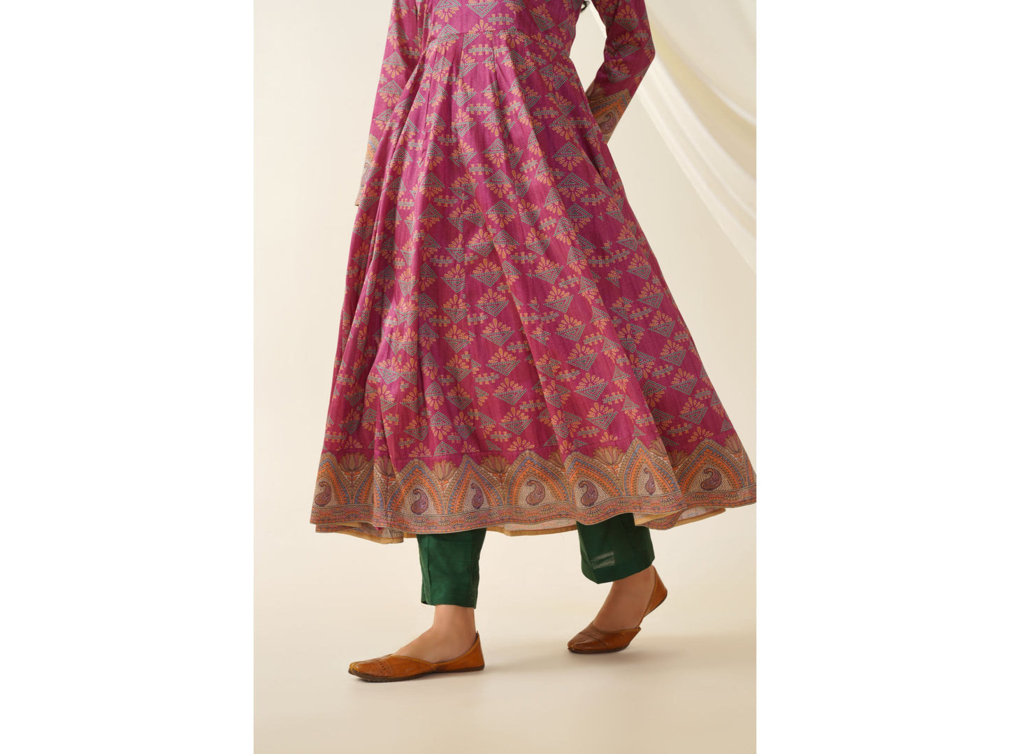 Mulberry Silk Anarkali Set