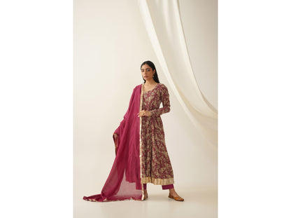 Kalamkari Printed Anarkali Set