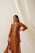 Sitara Uppada Silk Hand Embroidered Kurta Set for Women | Premium Festive & Wedding Ethnic Wear