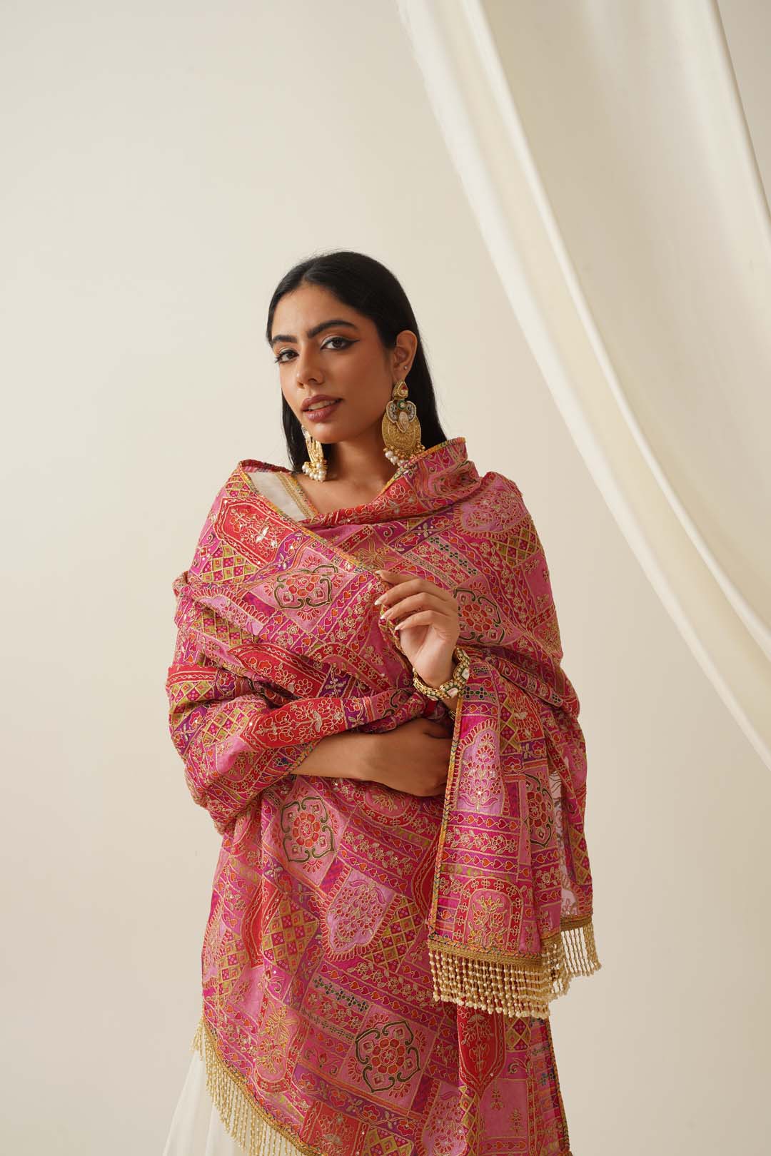 Noor Zari Pearl Dupatta