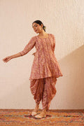 Noor Gul Floral Lace Dhoti Set for Women – Ethnic Kurta with Dhoti Pants