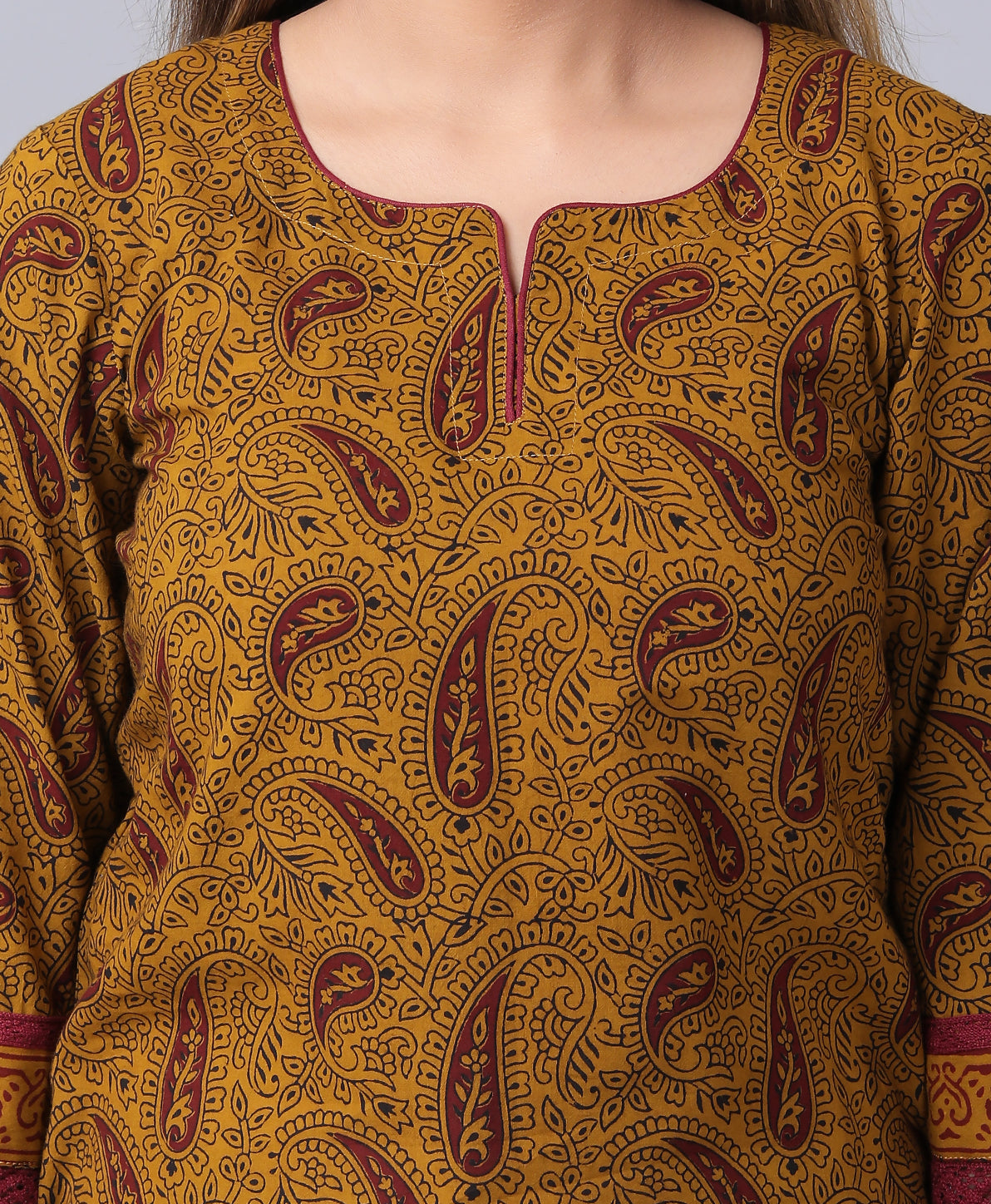 Bagh Block print natural dyed Kurta