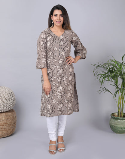 Bindaas Block Print mirror work Cotton Kurta