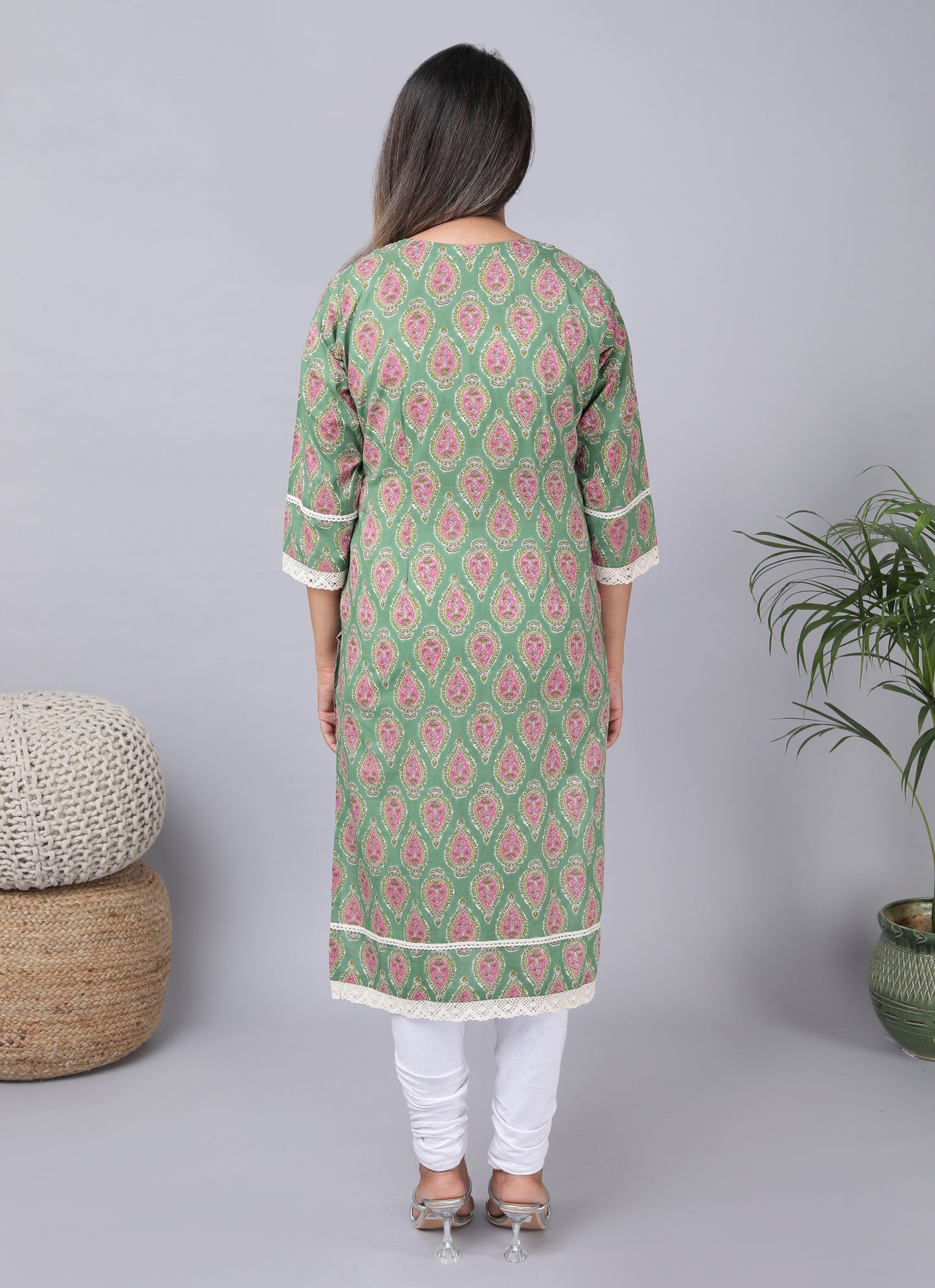 Cambric cotton ||Straight fit kurta