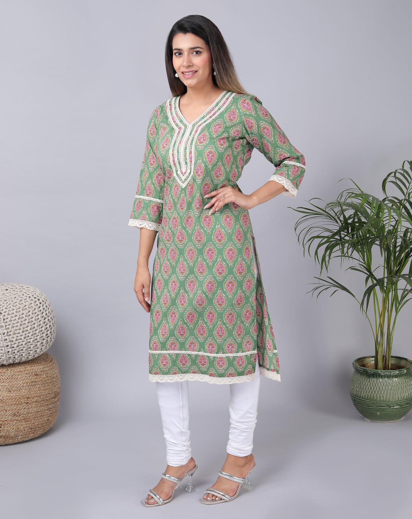 Cambric cotton ||Straight fit kurta