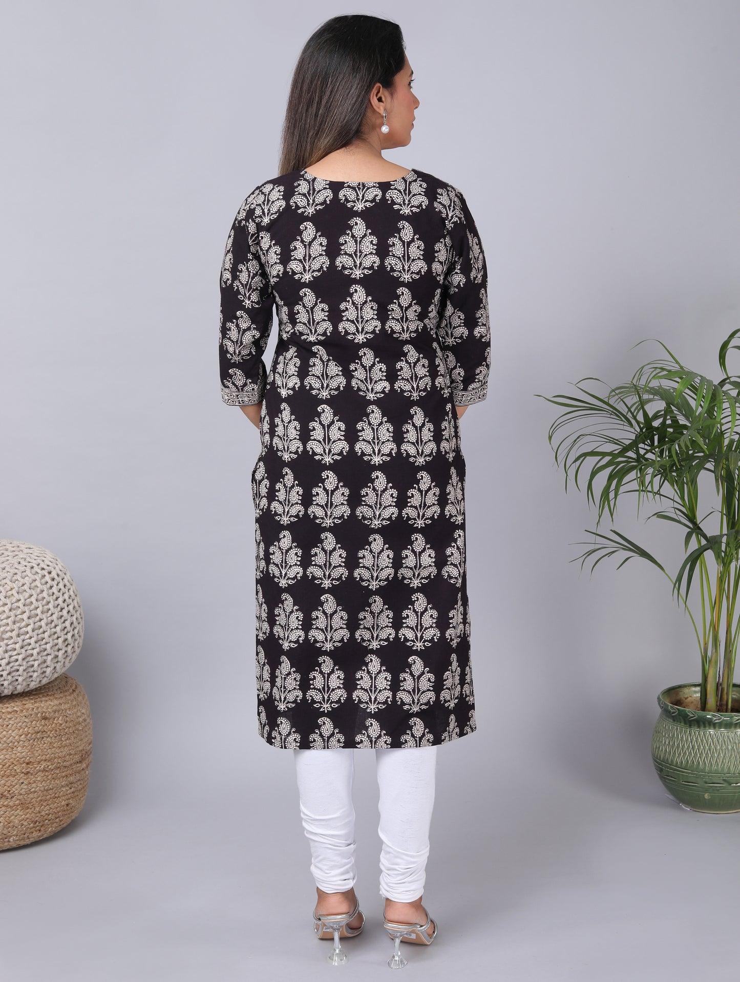 Bagh Block print natural dyed Kurta