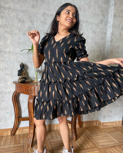 Ikat pure cotton dress