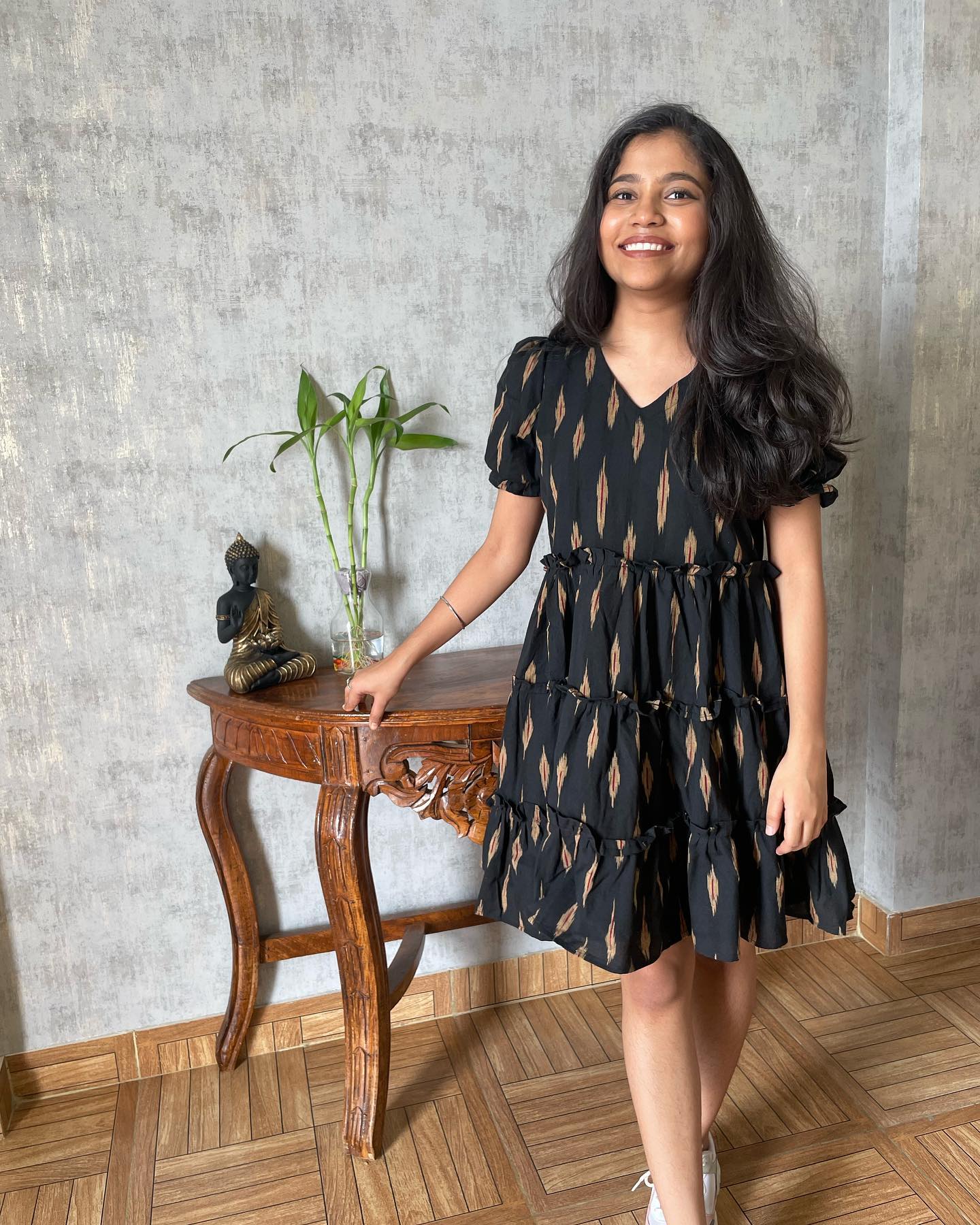 Ikat pure cotton dress